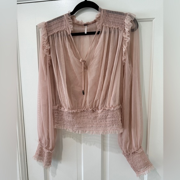 Free People Twyla Cropped top crop blouse shirt - Picture 7 of 14